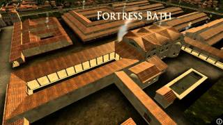 Animation of ancient Roman Fort in Caerleon Wales [upl. by Daphene]