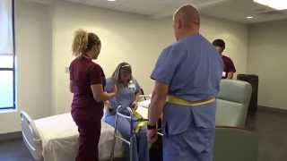 Physical Therapy Transfer Training  How To Transfer From Wheelchair To Bed [upl. by Donny]