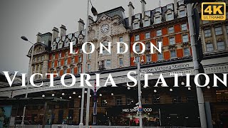 London Victoria Station Walk Through England 4K [upl. by Erual]