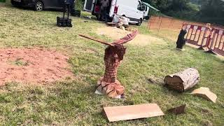 A fabulous range of wooden sculpture at Caerleon festival 2024 [upl. by Saxen762]