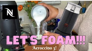 How To Foam Milk With Aeroccino 3 Make Coffee With Foam Tips amp Tricks  Easy Foamed Latte Recipe [upl. by Starkey]